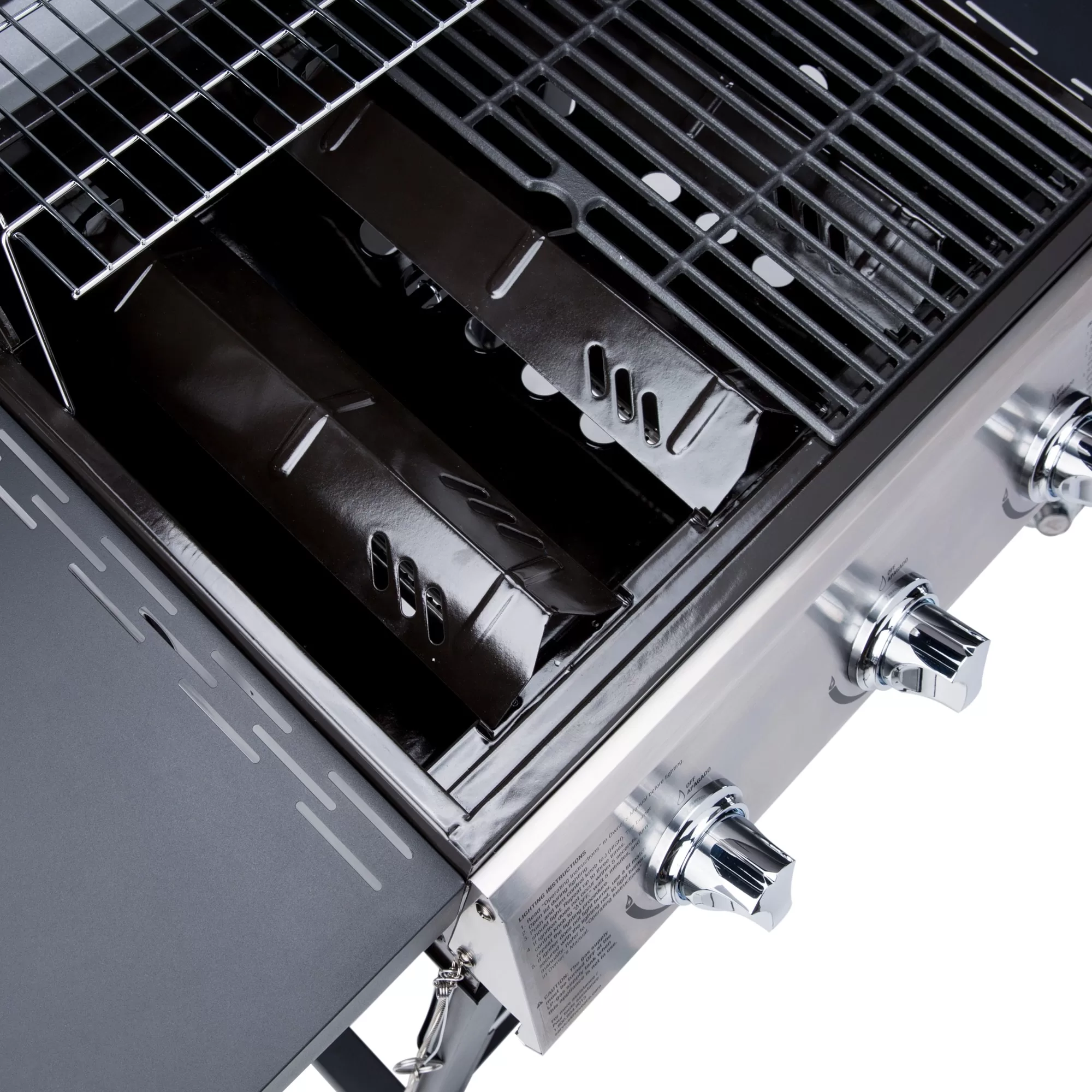 Blue Rhino Black and Silver/Porcelain and Stainless Steel 3-Burner Liquid Propane Gas Grill