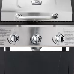 Blue Rhino Black and Silver/Porcelain and Stainless Steel 3-Burner Liquid Propane Gas Grill