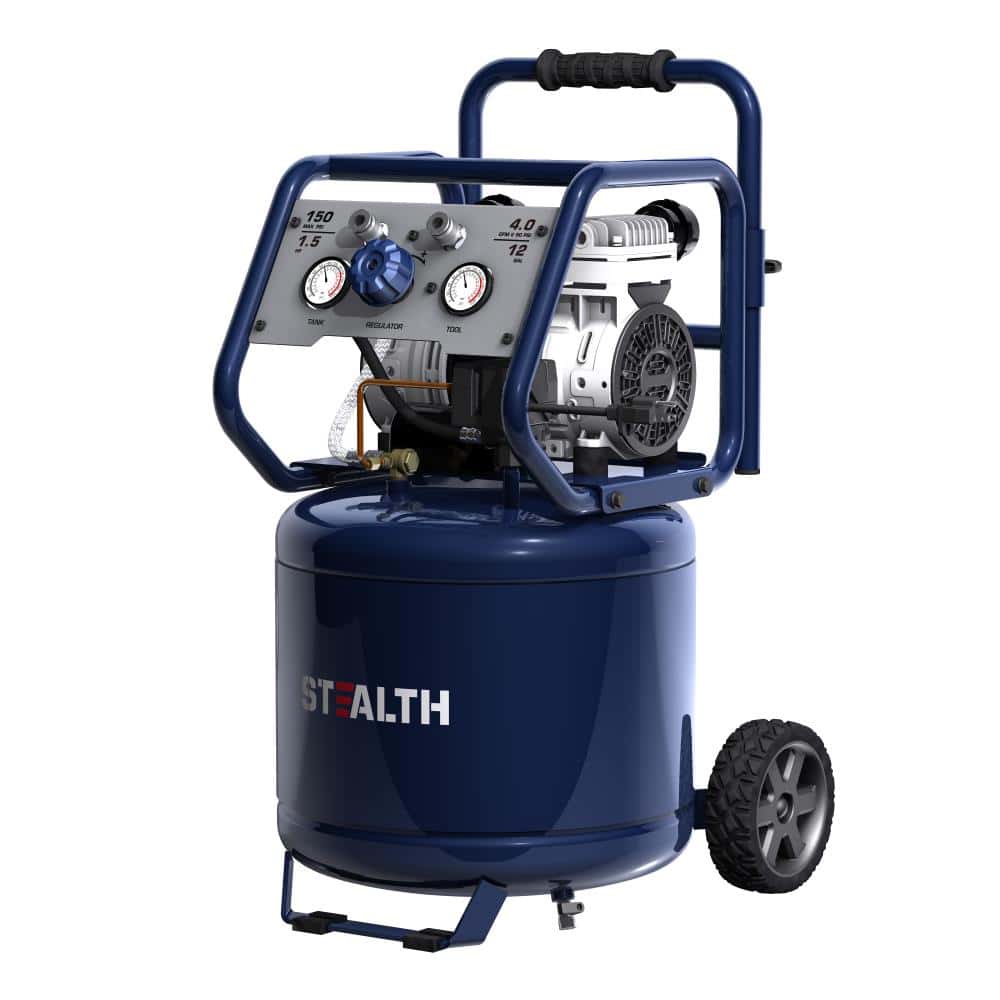 Stealth SAQ-11215 Professional 12 Gal. 150 PSI 2 Portable Electric Air Compressor