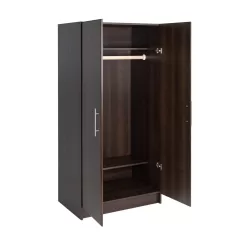 Prepac Elite 32-in W x 65-in H Wood Composite Espresso Freestanding Utility Storage Cabinet