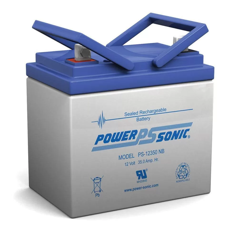 Power-Sonic PS-12350 12-Volt 35 Ah Nut and Bolt Terminal Sealed Lead Acid (SLA) Rechargeable Battery