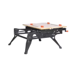 BLACK+DECKER 29-in L x 33.07-in H Black Wood Adjustable Height Portable Work Bench