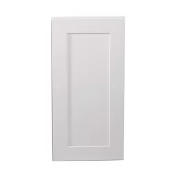 Design House Brookings 15-in W x 24-in H x 12-in D White Painted Maple Door Wall Ready To Assemble Cabinet (Recessed Panel Shaker Door Style)