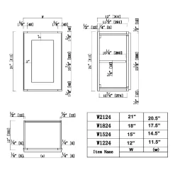 Design House Brookings 15-in W x 24-in H x 12-in D White Painted Maple Door Wall Ready To Assemble Cabinet (Recessed Panel Shaker Door Style)
