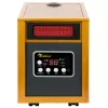 Dr. Infrared Heater Up to 1500-Watt Infrared Quartz Cabinet Indoor Electric Space Heater with Thermostat and Remote Included