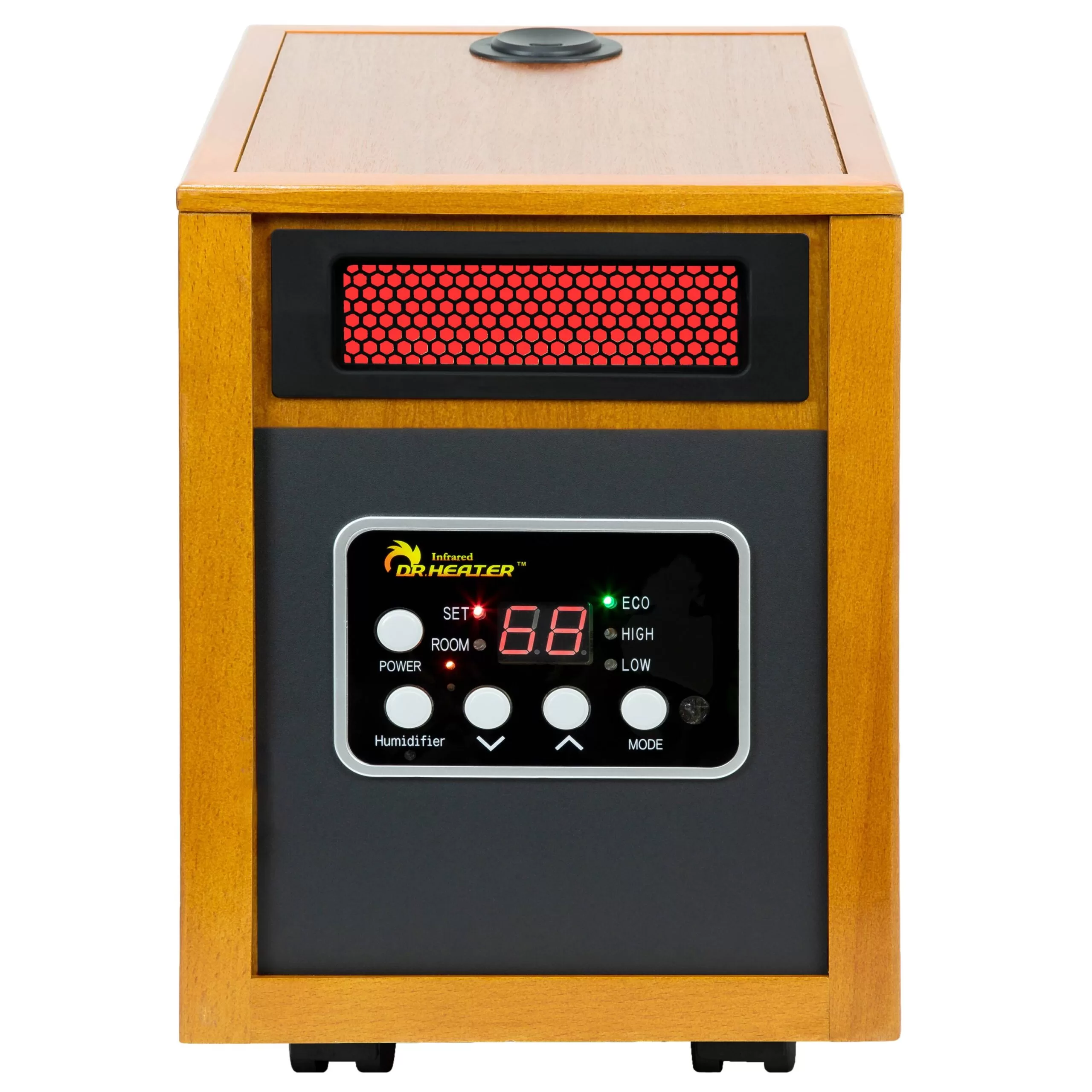 Dr. Infrared Heater Up to 1500-Watt Infrared Quartz Cabinet Indoor Electric Space Heater with Thermostat and Remote Included