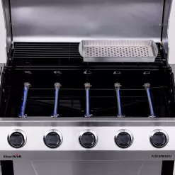 Char-Broil Performance Series Silver 5-Burner Liquid Propane Gas Grill with 1 Side Burner