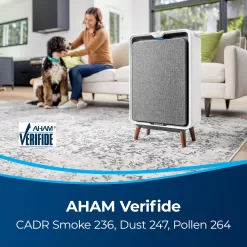 BISSELL Air320 Air Purifier 5-Speed White HEPA Air Purifier ENERGY STAR (Covers: 1770-sq ft)