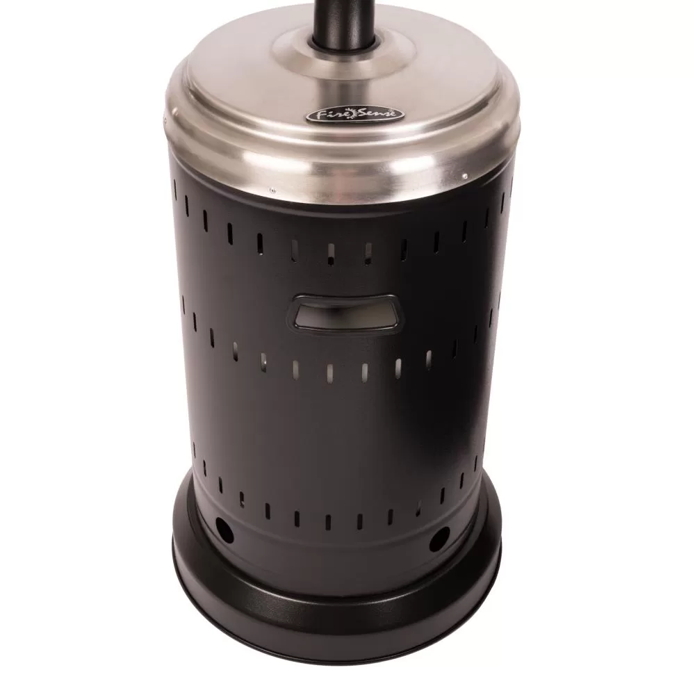 Fire Sense 46000-BTU Black Steel Floorstanding Liquid Propane Patio Heater
