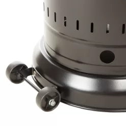 Fire Sense 46000-BTU Black Steel Floorstanding Liquid Propane Patio Heater