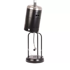 Fire Sense 46000-BTU Black Steel Floorstanding Liquid Propane Patio Heater