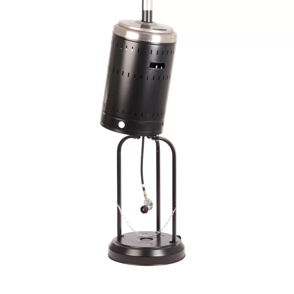 Fire Sense 46000-BTU Black Steel Floorstanding Liquid Propane Patio Heater