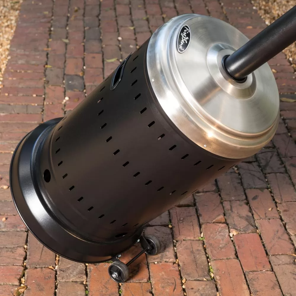 Fire Sense 46000-BTU Black Steel Floorstanding Liquid Propane Patio Heater