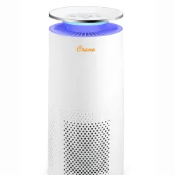 Crane 4-Speed White True HEPA and Uv Air Purifier (Covers: 500-sq ft)