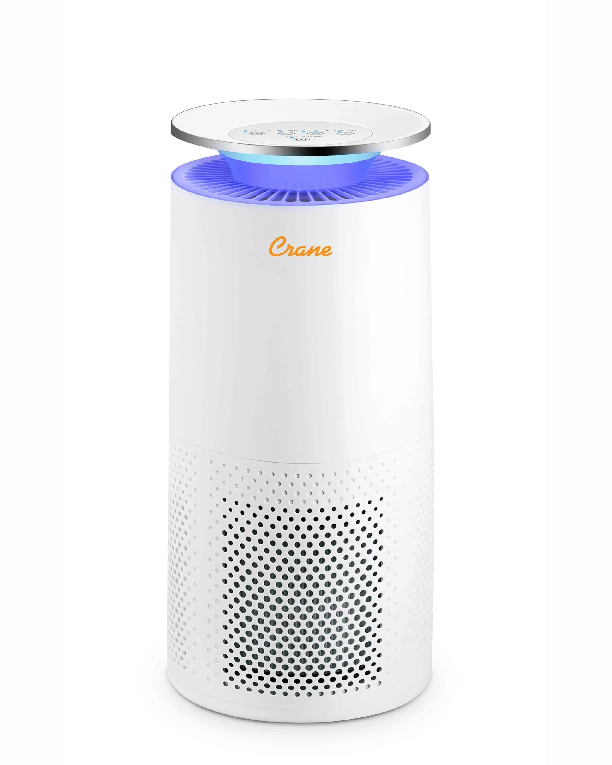 Crane 4-Speed White True HEPA and Uv Air Purifier (Covers: 500-sq ft)