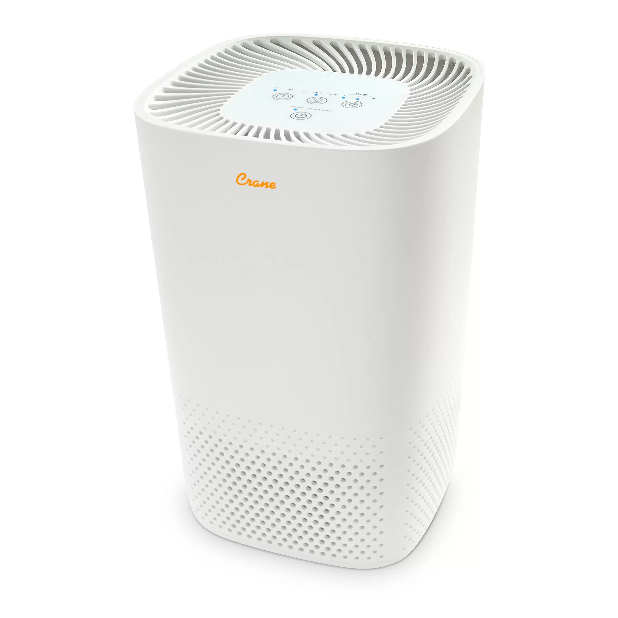 Crane 3-Speed White True HEPA and Uv Air Purifier (Covers: 250-sq ft)