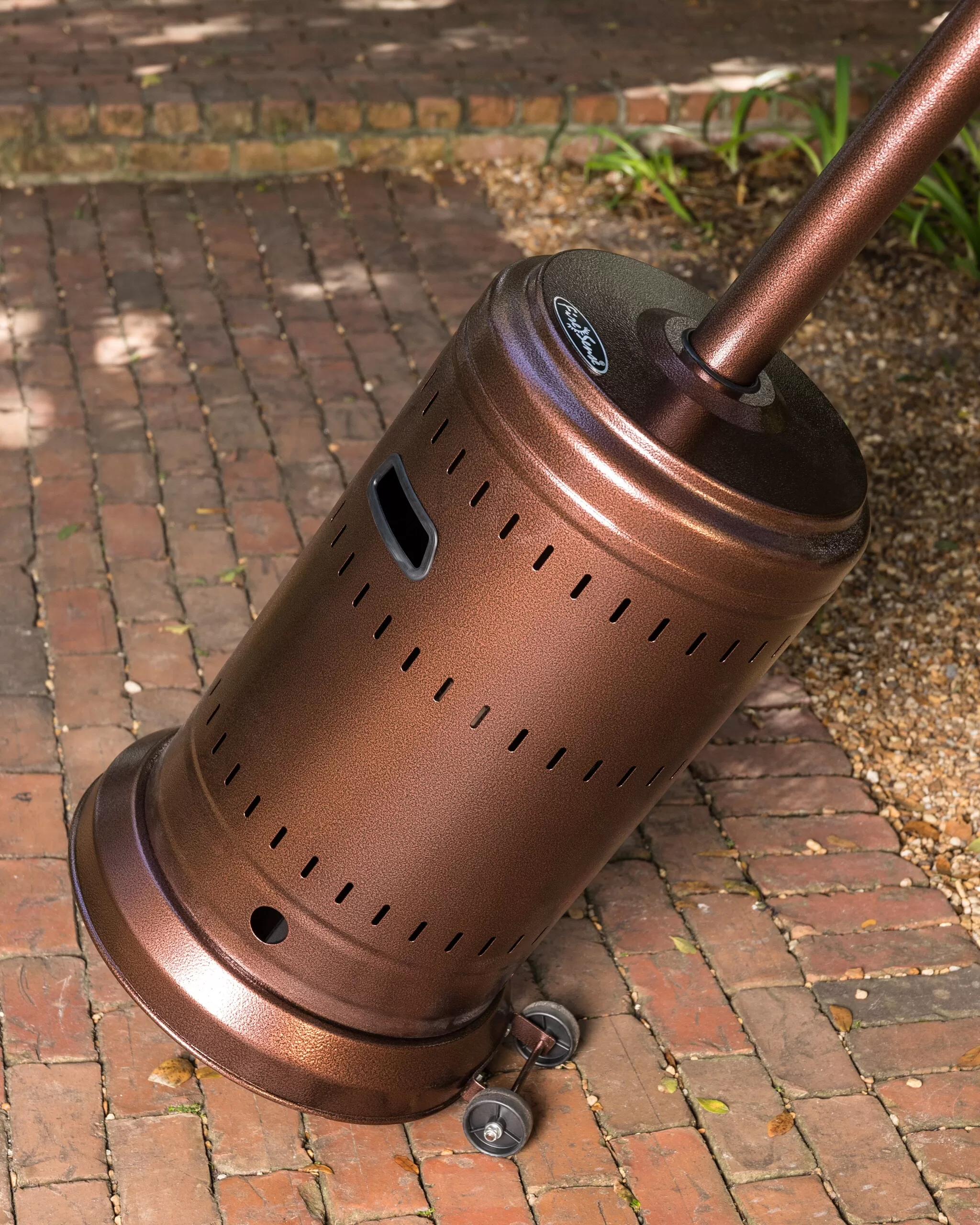 Fire Sense 46000-BTU Bronze Steel Floorstanding Liquid Propane Patio Heater
