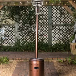 Fire Sense 46000-BTU Bronze Steel Floorstanding Liquid Propane Patio Heater