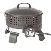 Fire Sense Sporty 15-in W 60000-BTU Mocha Portable Tabletop Aluminum Propane Gas Fire Pit