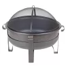Fire Sense 35-in W Brushed Bronze Steel Wood-Burning Fire Pit