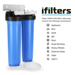 IFILTER MWH-D20-WELL Well Water Whole House Filtration System