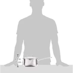 Cuisinart 419-18P 2-Quart Pour Saucepan with Cover Contour Cookware, Stainless Steel
