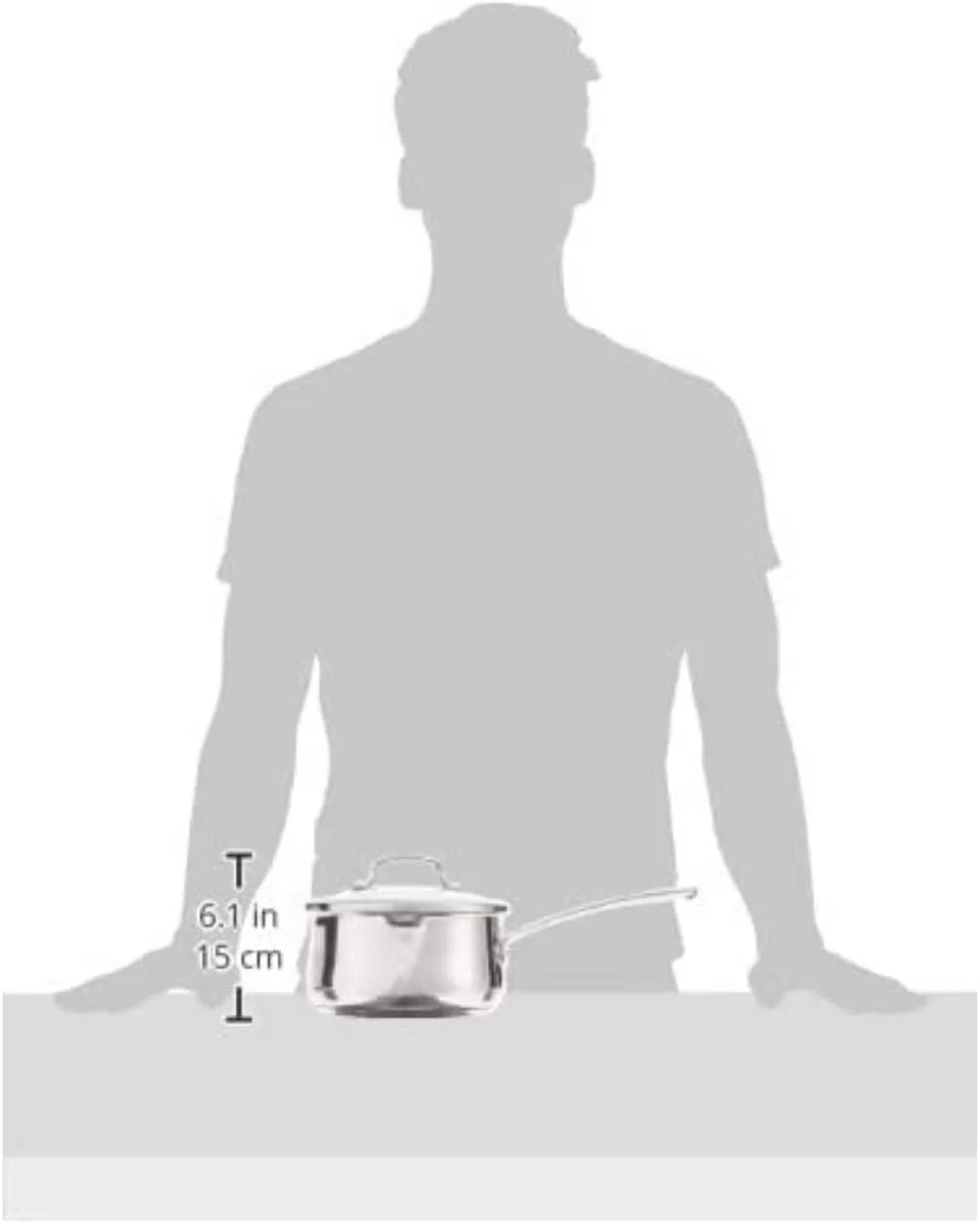 Cuisinart 419-18P 2-Quart Pour Saucepan with Cover Contour Cookware, Stainless Steel