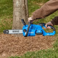 Kobalt 24-volt 12-in Brushless Battery 4 Amp 4 Ah Chainsaw (Battery and Charger Included)
