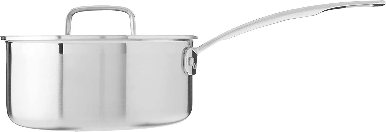 Cuisinart Saucepan with Cover, Triple Ply 2-Quart Skillet, Multiclad Pro, MCP19-18N