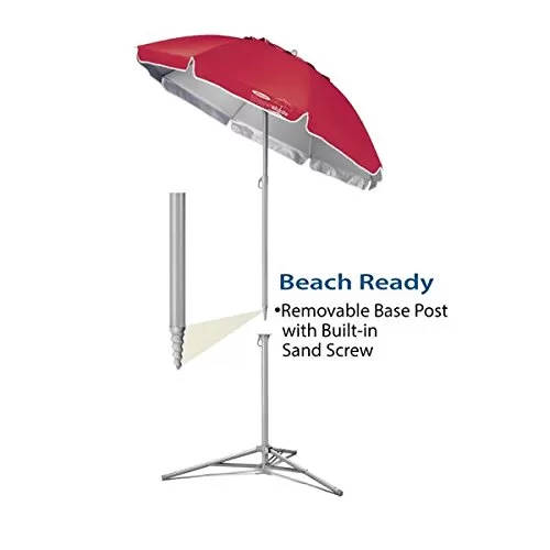 Wondershade Portable Sun Shade Umbrella, Lightweight Adjustable Instant Sun Protection - Red - Image 3