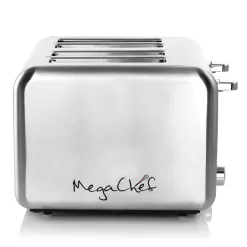 MegaChef 4-Slice Stainless Steel 1800-Watt Toaster