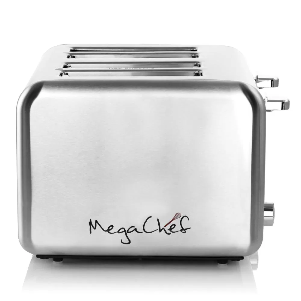 MegaChef 4-Slice Stainless Steel 1800-Watt Toaster
