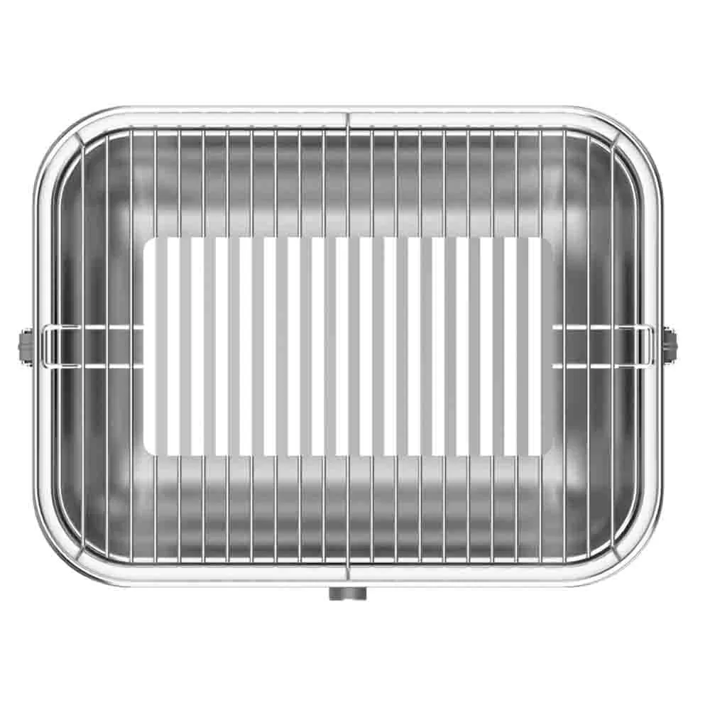 BBQ Dragon Zephyr charcoal grill 100-in W Silver Charcoal Grill