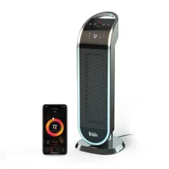 atomi smart Up to 1500-Watt Ceramic Tower Indoor Electric Space Heater with Thermostat