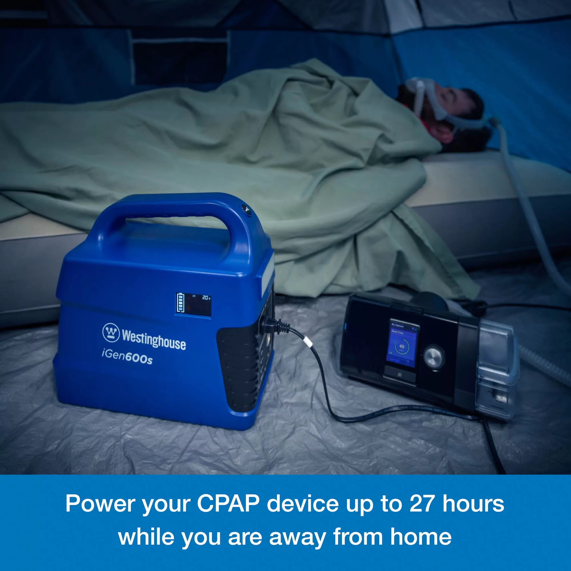 Westinghouse 600-Rated/1200-Peak Watt Camping/RV Power Station 600-Watt Portable Power Station