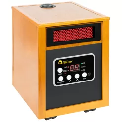 Dr. Infrared Heater Up to 1500-Watt Infrared Quartz Cabinet Indoor Electric Space Heater with Thermostat and Remote Included