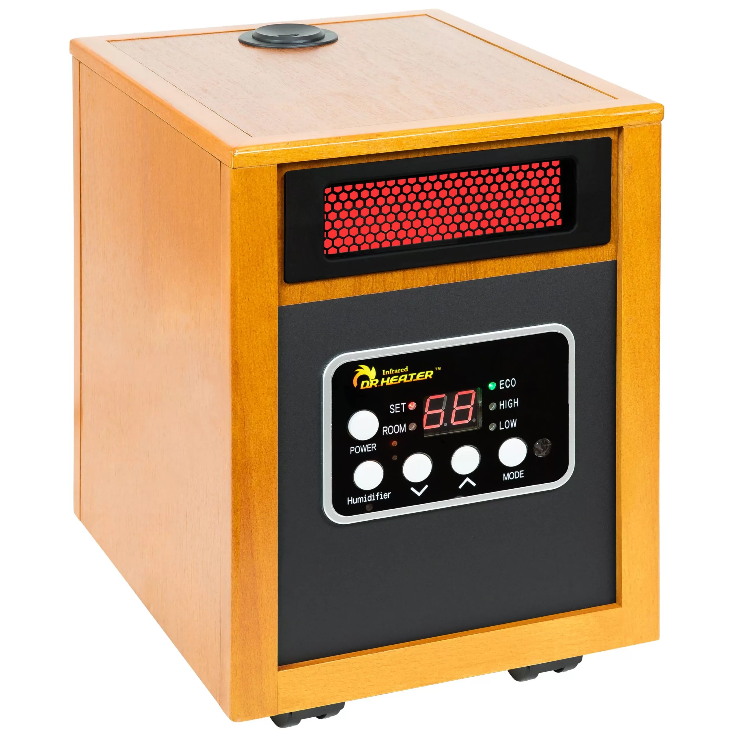 Dr. Infrared Heater Up to 1500-Watt Infrared Quartz Cabinet Indoor Electric Space Heater with Thermostat and Remote Included
