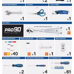 Kobalt 267-Piece Household Tool Set with Soft Case