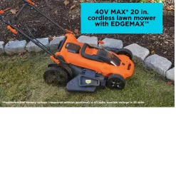 BLACK+DECKER 40-volt Max 20-in Cordless Push Lawn Mower 2 Ah (Battery and Charger Included)