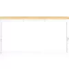 NewAge Products 72-in L x 43-in H White Bamboo Adjustable Height Portable Work Bench