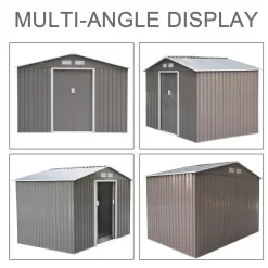 Outsunny Vinyl-coated Steel Storage Shed