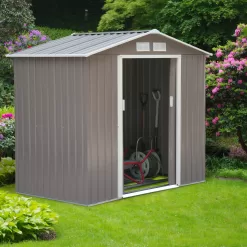 Outsunny Galvanized Steel Storage Shed