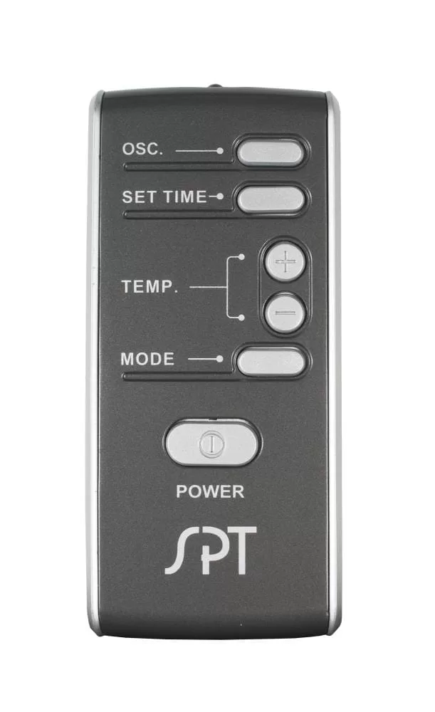 SPT Up to 1500-Watt Ceramic Tower Indoor Electric Space Heater with Thermostat and Remote Included