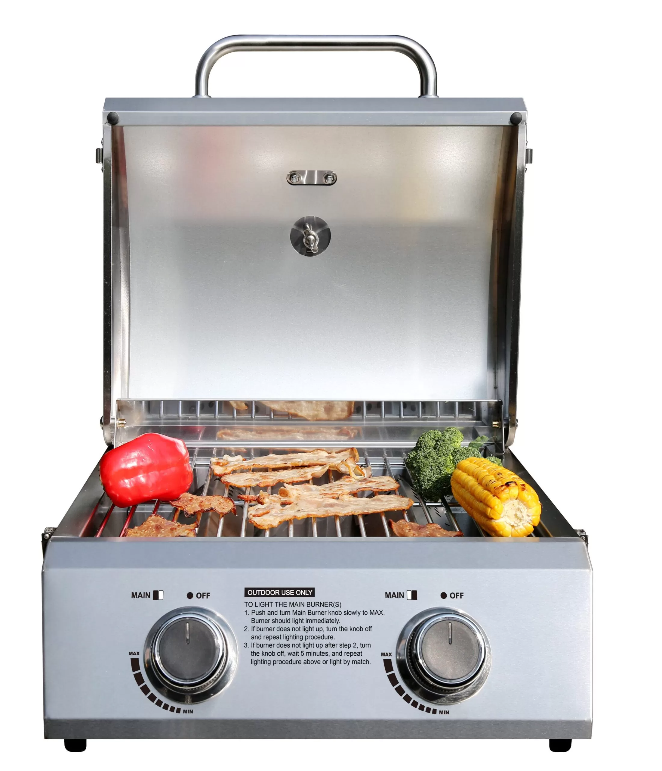 Monument Stainless Steel 2-Burner Liquid Propane Gas Grill