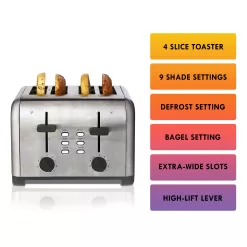 Kenmore 4-Slice Gray/Silver 1400-Watt Toaster