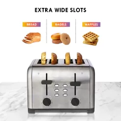 Kenmore 4-Slice Gray/Silver 1400-Watt Toaster