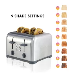 Kenmore 4-Slice Gray/Silver 1400-Watt Toaster