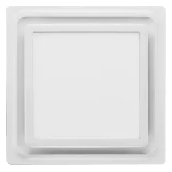 Aero Pure Low Profile Quiet Bathroom Exhaust Fans 0.3-Sone 80-CFM White Decorative Lighted Bathroom Fan ENERGY STAR