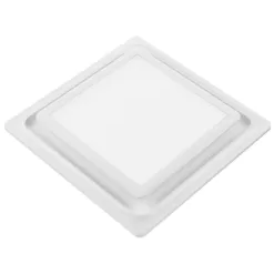 Aero Pure Low Profile Quiet Bathroom Exhaust Fans 0.3-Sone 80-CFM White Decorative Lighted Bathroom Fan ENERGY STAR