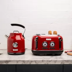 Haden Dorset 4-Slice Red 1500-Watt Toaster